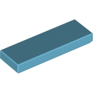 Flat Tile 1X3 - Medium Azur