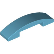 Plate W. Bow 1X4X2/3 - Medium Azur