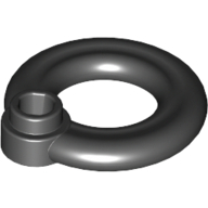 Lifebuoy With Knob - Black