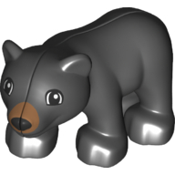 Grizzly Bear Cub No 3 - Black