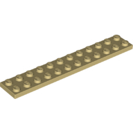 Plate 2X12 - Brick Yellow