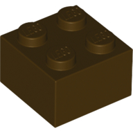Brick 2X2 - Dark Brown