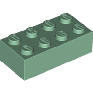 Brick 2X4 - Sand Green