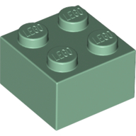 Brick 2X2 - Sand Green