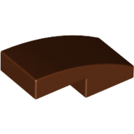 Plate W. Bow 1X2X2/3 - Reddish Brown