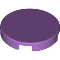 Flat Tile 2X2, Round - Medium Lavender