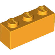 Brick 1X3 - Flame Yellowish Orange
