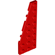 Left Plate 3X8 W/Angle - Bright Red