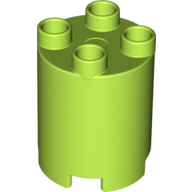 Brick, Round 2X2X2 - Bright Yellowish Green