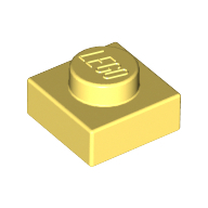 Plate 1X1 - Cool Yellow