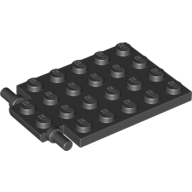 Plate 4X5 W. Shaft Minuscule3.2 - Black