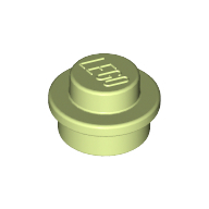 Plate 1X1 Round - Spring Yellowish Green