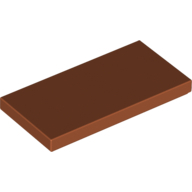 Flat Tile 2X4 - Dark Orange