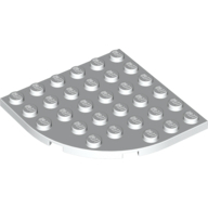 Plate 6X6 W. Bow - White