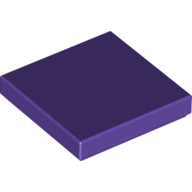 Flat Tile 2X2 - Medium Lilac