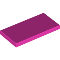 Flat Tile 2X4 - Bright Purple