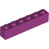 Brick 1X6 - Bright Reddish Violet