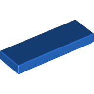 Flat Tile 1X3 - Bright Blue