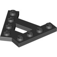 Plate (A)  4M 45Degrees - Black