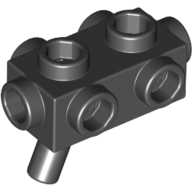 Gun Base 1X2X2/3 W.Knob/Shaft - Black