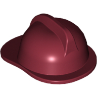 Mini Fireman Helmet - Dark Red