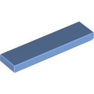 Flat Tile 1X4 - Medium Blue