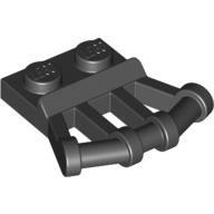 Plate 1X2 W.Minuscule3.2 Shaft 22.5 D. - Black