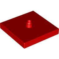 Plate 4X4 W.Rotation Snap,Male - Bright Red