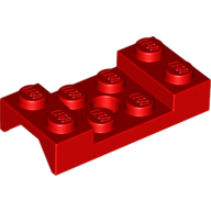 Mudguard 2X4 W. Hole Minuscule4.9 - Bright Red