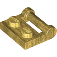 Plate 1X2 W. Stick 3.18 - Warm Gold