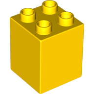 Duplo Brick 2X2X2 - Bright Yellow