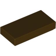 Flat Tile 1X2 - Dark Brown