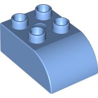 Duplo Brick, Bow 2X3X1 - Medium Blue