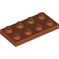Plate 2X4 - Dark Orange