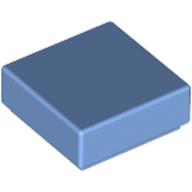 Flat Tile 1X1 - Medium Blue
