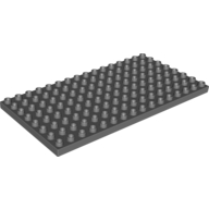 Duplo Plate 8X16X0.5 - Dark Stone Grey