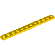 Plate 1X12 - Bright Yellow