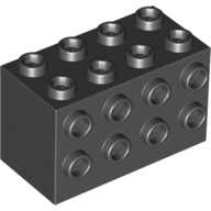 Knob Stone 2X4X2 - Black