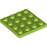 Plate 4X4 - Bright Yellowish Green