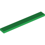 Flat Tile 1X8 - Dark Green