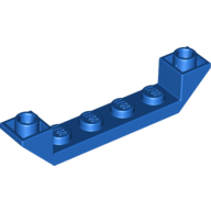 Inverted Roof Tile 6X1X1 - Bright Blue