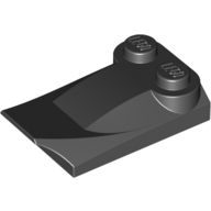 Plate W. Bows 2X3 - Black