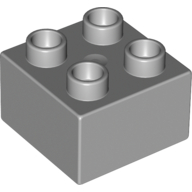 Duplo Brick 2X2 - Medium Stone Grey