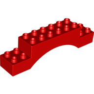 Brick 2X10X2 Bow - Bright Red