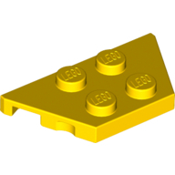 Plate 2X4X18Degrees - Bright Yellow