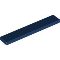 Flat Tile 1X6 - Earth Blue