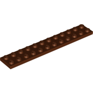 Plate 2X12 - Reddish Brown