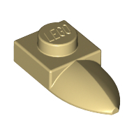 Plate 1X1 W/Tooth - Brick Yellow