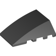 Brick 4X4 W. Bow/Angle - Black
