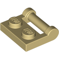 Plate 1X2 W. Stick 3.18 - Brick Yellow